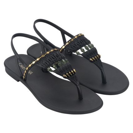 Sandalia Feminina Grendha Nativa - 18900 - Preto - Atacado