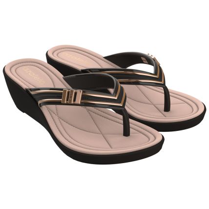 Tamanco Feminino Azaleia Mariana Soft Slim - 18905 - Preto - Atacado