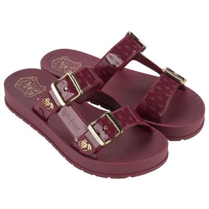 Chinelo Slide Feminino Zaxy Warner 100 - 18919 - Vermelho Cereja Profundo - Atacado