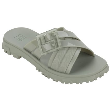 Chinelo Slide Feminino Zaxy Bliss - 18920 - Verde Militar Claro - Atacado