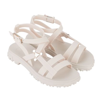 Sandalia Feminina Zaxy Bliss - 18922 - Off White Claro - Atacado