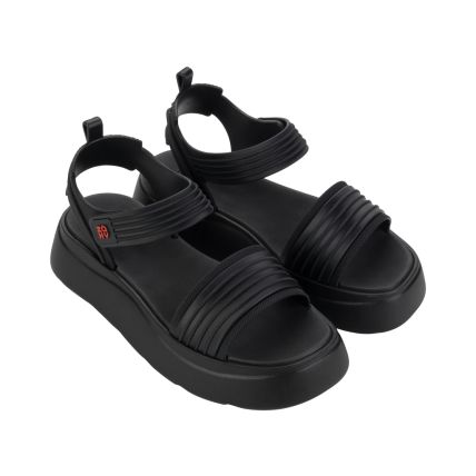 Sandalia Feminina Zaxy Run - 18924 - Preto - Atacado