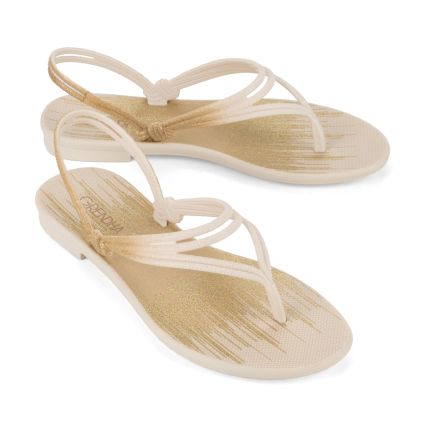 Sandalia Feminina Grendha Euforia - 18930 - Off White Medio - Atacado