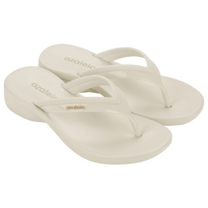 Tamanco Feminino Azaleia Adri - 18937 - Off White Claro - Atacado