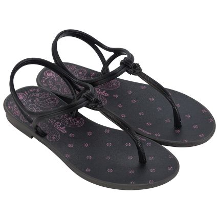 Sandália Infantil Grendha Bela Cacau Delicadeza - 18940 - Preto/Glitter - Atacado