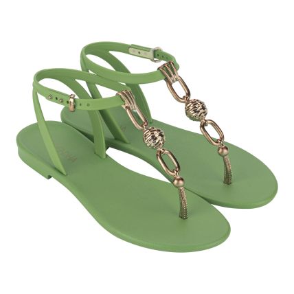 Sandalia Feminina Grendha Luxo - 18946 - Verde Maça - Atacado