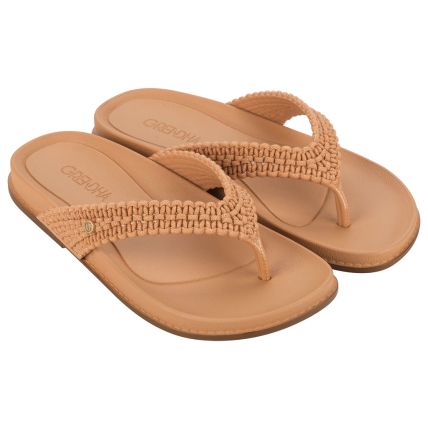 Rasteira Feminina Grendha Tramas - 19002 - Terroso Escuro - Atacado