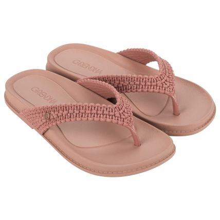Rasteira Feminina Grendha Tramas - 19002 - Nude Blush - Atacado