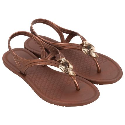 Sandalia Feminina Grendha Afago - 19003 - Cobre - Atacado