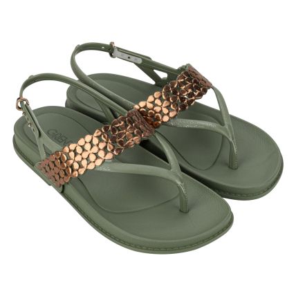 Sandalia Feminina Grendha Luz - 19004 - Verde Mate - Atacado