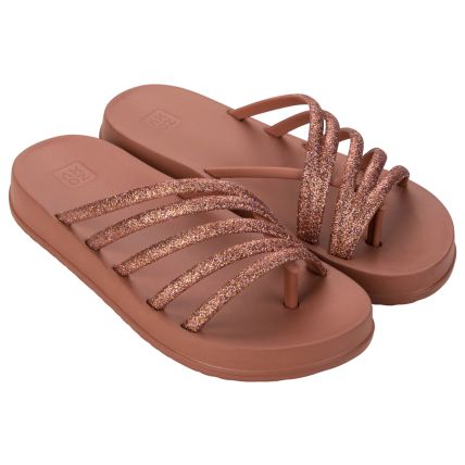 Chinelo Gaspea Feminino Zaxy Fell -19055 - Nude Escuro - Atacado
