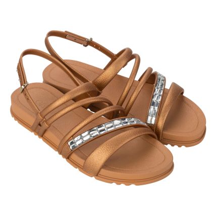 Chinelo Sandalia Feminino Grendha Acolher - 19085 - Terroso Escuro - Atacado