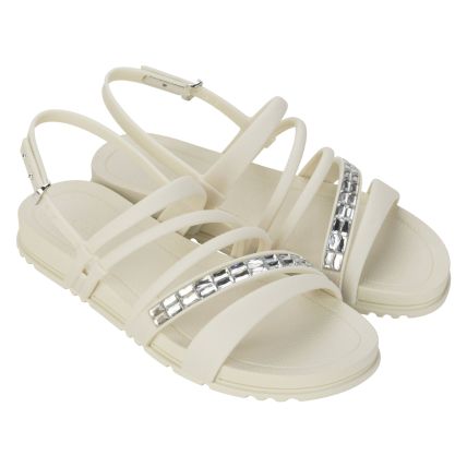  Sandalia Feminina Grendha Acolher - 19085 - Off White Claro - Atacado