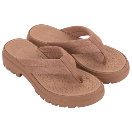Tamanco Feminino Azaleia Edna - 19133 - Marrom/make - Atacado