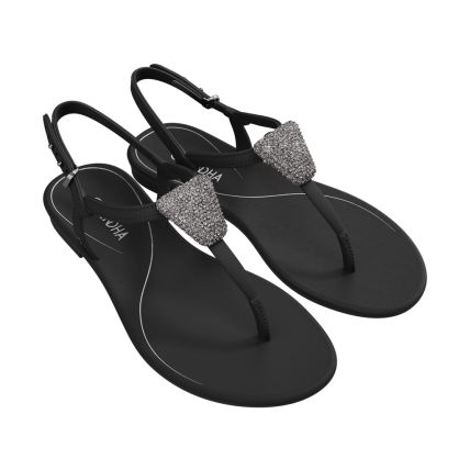 Sandalia Feminina Grendha Luminosa - 19138 - Preto - Atacado