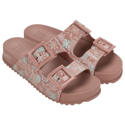Tamanco Feminino Zaxy Disney Partner - 19149 - Nude Medio - Atacado