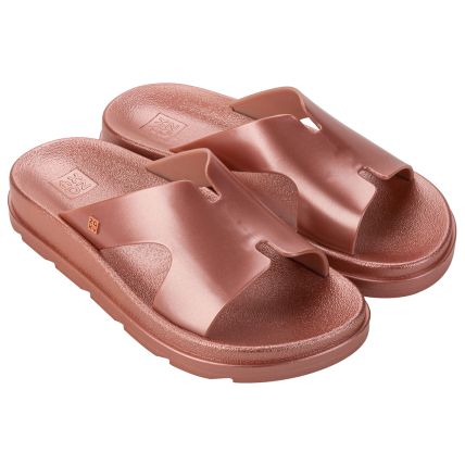 Chinelo Gaspea Feminino Zaxy Daily New -19152 - Nude Medio Metal - Atacado