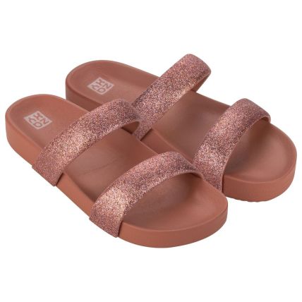 Chinelo Slide Feminino Zaxy Bestie - 19206 - Nude Escuro - Atacado
