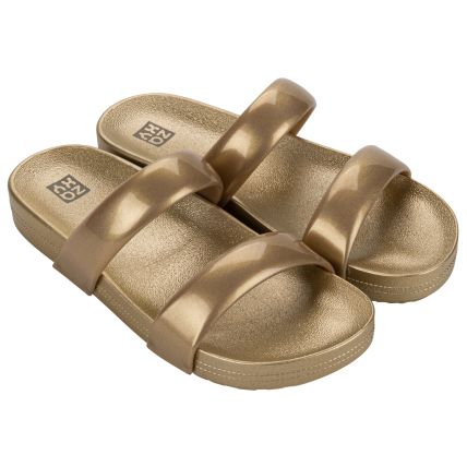 Chinelo Slide Feminino Zaxy Bestie - 19206 - Dourado - Atacado