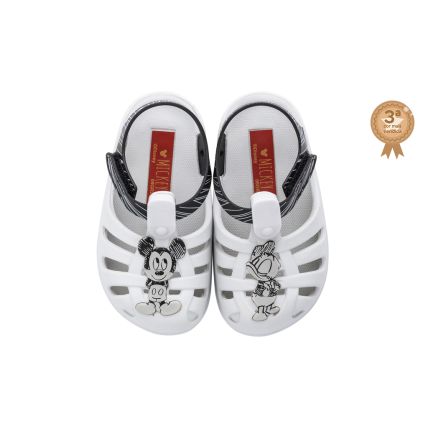 Sandália Baby Disney Magic Aranha - 22303 - Branco/preto/cinza - Atacado