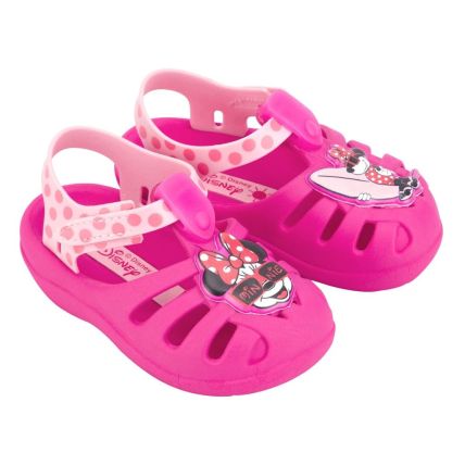 Sandália Baby Disney Magic Aranha - 22303 - Rosa/Rosa Claro - Atacado