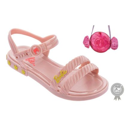 Sandália Infantil Barbie Candy Bag Promo - 22492 - Rosa Claro - Atacado