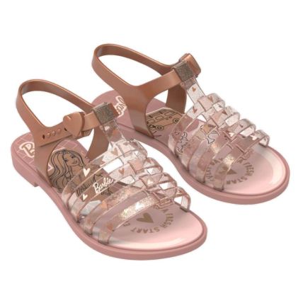 Sandalia Infantil Barbie Ice Cream - 22587 - Rosa/cobre - Atacado