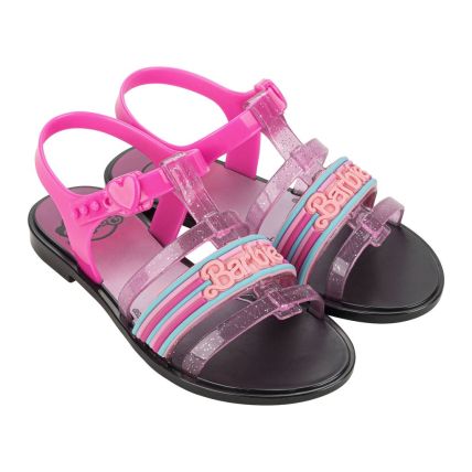 Sandalia Infantil Barbie Ice Cream - 22587 - Preto/rosa - Atacado