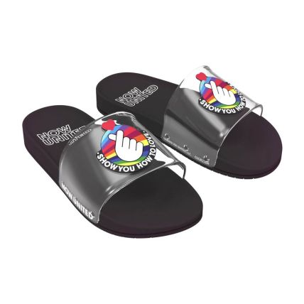 Chinelo Slide Infantil Now United Pop Collection - 22646 - Preto/vidro - Atacado