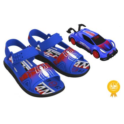 Sandália Infantil Marvel Furiouscar Promo - 22662 - Preto/azul - Atacado