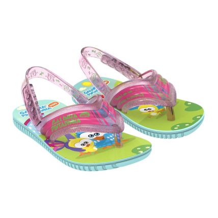 Assandalhado Baby Galinha Pintadinha Funny Day - 22706 - Azul/rosa Transparente - Atacado