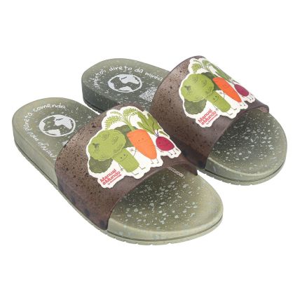 Chinelo Slide Infantil Manual Do Mundo Eco Ciencia - 22714 - Verde/vidro - Atacado