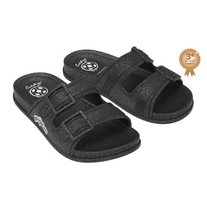 Chinelo Gáspea Infantil Ladybug Girl Power - 22719 - Preto/vermelho - Atacado