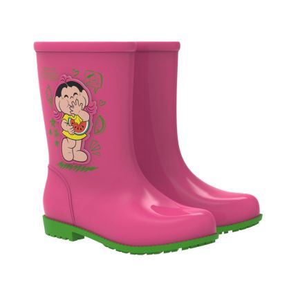 Galocha Infantil Turma Da Monica Amizade - 22725 - Rosa/verde - Atacado