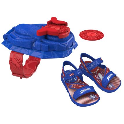 Sandália Infantil Homem Aranha Lançador - 22765 - Azul/vermelho - Atacado