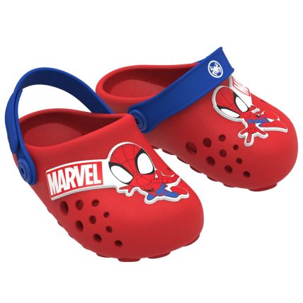 Babuche Baby Marvel Cute Hero - 22784 - Vermelho/azul - Atacado