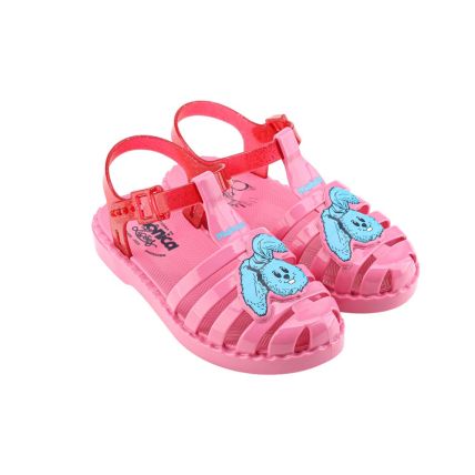 Sandalia Infantil Turma Da Monica Friends - 22785 - Rosa/vermelho Glitter - Atacado