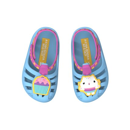 Sandália Baby A Casa Magica Da Gabby Cute - 22815 - Azul/lilas - Atacado