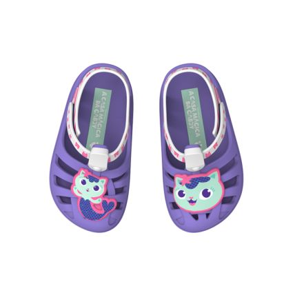 Sandália Baby A Casa Magica Da Gabby Cute - 22815 - Lilas/branco - Atacado
