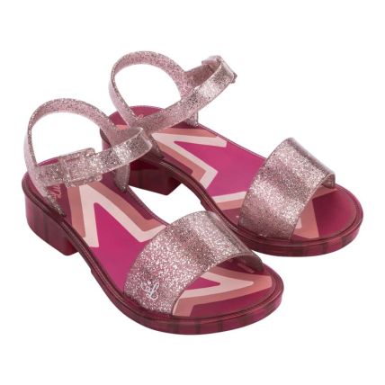 Sandália Infantil Luluca Star - 22834 - Rosa/rosa Glitter - Atacado
