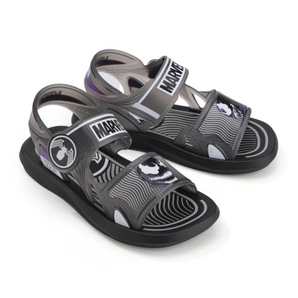 Sandalia Infantil Marvel Brave - 22847 - Preto/fume/branco - Atacado