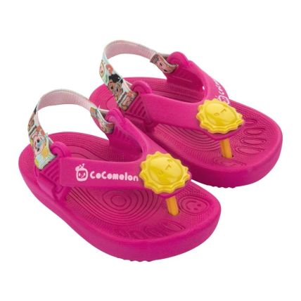 Assandalhado Baby Cocomelon Sunshine - 22884 - Rosa/amarelo/verde - Atacado