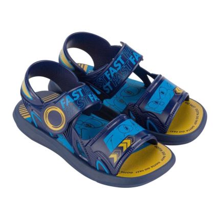 Sandália Infantil Sonic Furious Eyes - 22913 - Azul/Amarelo - Atacado