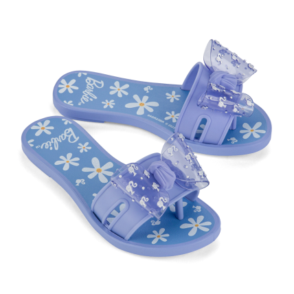 Rasteirinha Infantil Barbie Pink Fun - 22962 - Azul/azul - Atacado