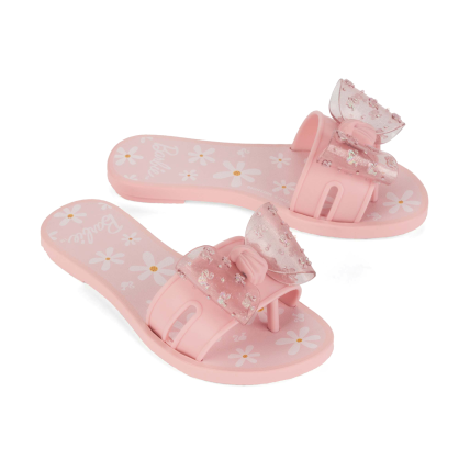 Rasteirinha Infantil Barbie Pink Fun - 22962 - Rosa/Rosa Claro - Atacado
