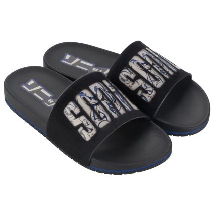 Chinelo Slide Infantil Sonic Spike - 23009 - Preto/preto/bege - Atacado