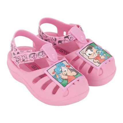 Sandalia Baby Turma Da Monica Gibi - 23019 - Rosa - Atacado
