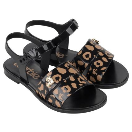 Sandalia Infantil Barbie Rainbow - 23027 - Preto/marrom - Atacado