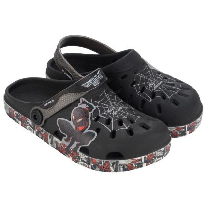 Babuche Infantil Homem Aranha Quadrinhos - 23030 - Preto/prata - Atacado