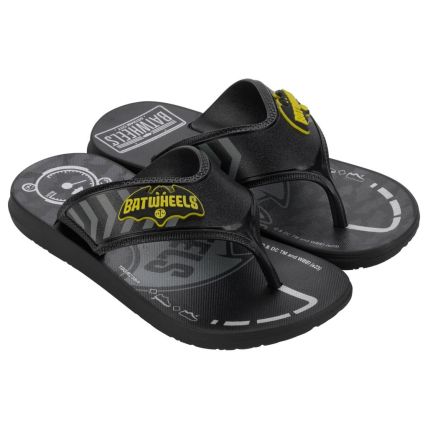 Chinelo Infantil Batwheels Gotham - 23034 - Preto/preto/cinza - Atacado